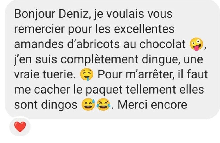 Amandes douces d'abricot chocolatées - Cacao party !