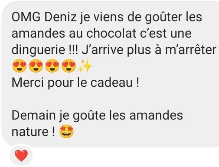 Amandes douces d'abricot chocolatées - Cacao party !